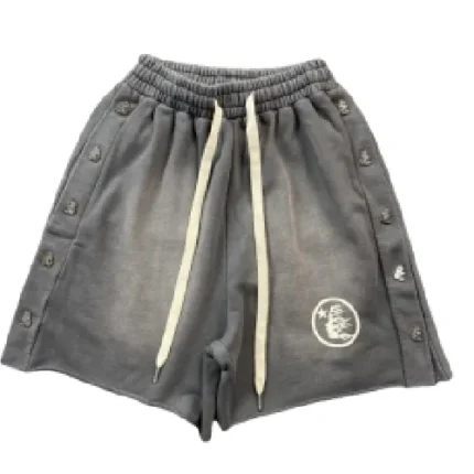 Grey-Hellstar-Snap-Shorts