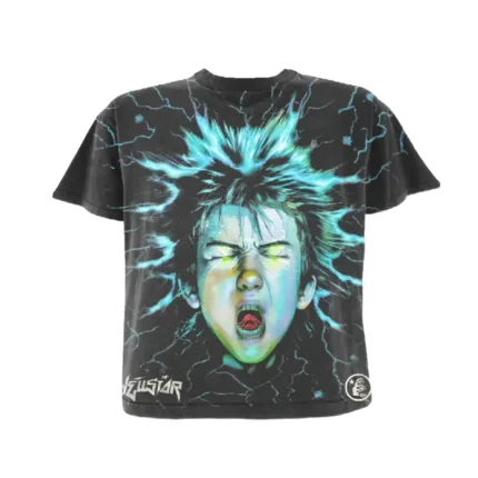 Black-Hellstar Electric Kid T-Shirt-1