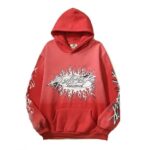 Red Hellstar Records Fire Face Hoodie 2