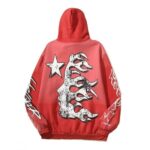 Red Hellstar Records Fire Face Hoodie 3