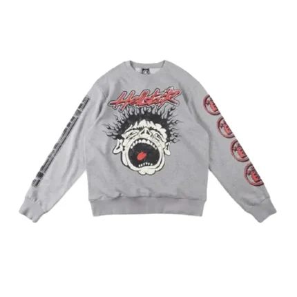 Grey-Hellstar Studios Records Sweater-9